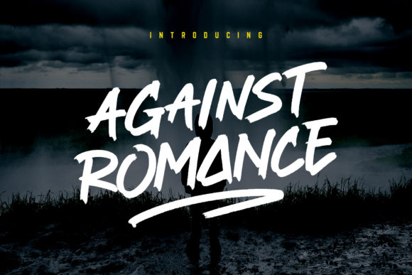 Against Romance Font for Small Business Branding