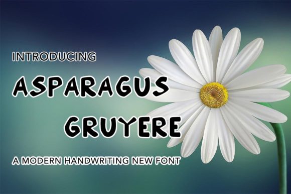 Asparagus Gruyere: A Designer's Take on a Display Font