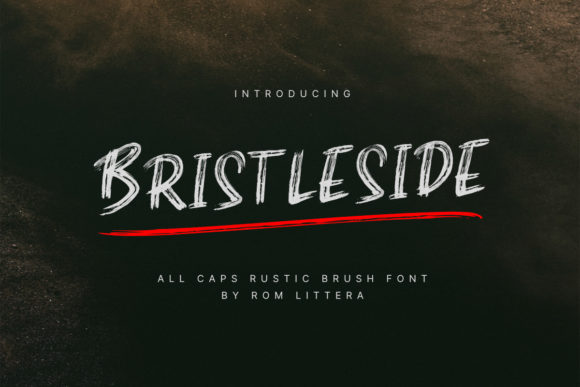Bristleside: A Hand-Brushed Font for Bold Editorial Expression
