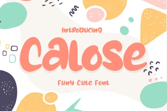 Calose: A Quirky Display Font for Editorial Design