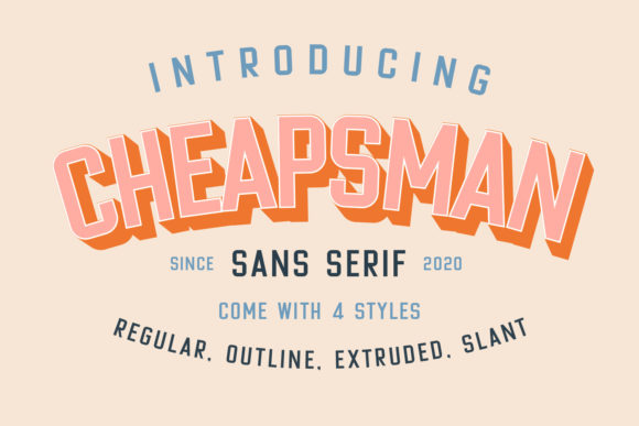 Cheapsman Font for Bold Brand Visuals