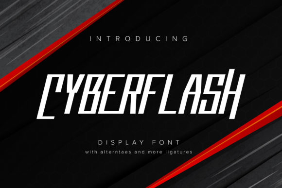 Cyberflash Display Font for Web Design