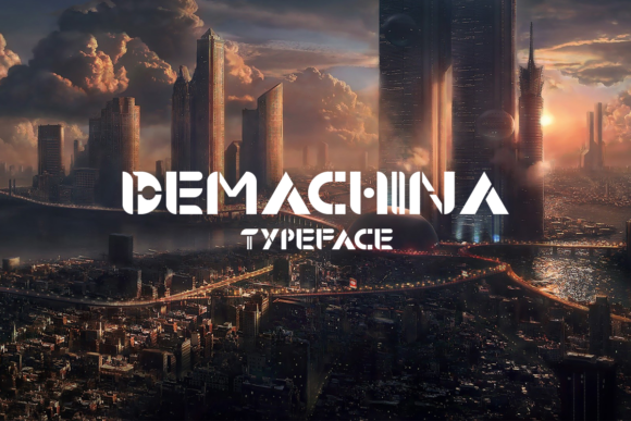 Demachina: A Futuristic Font for Handmade Creations