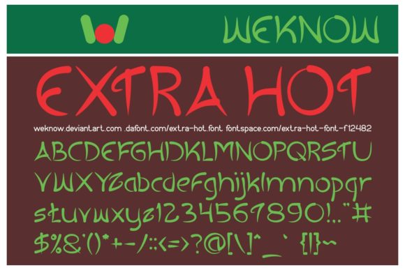 Extra Hot: A Bold Display Font for Impactful Design
