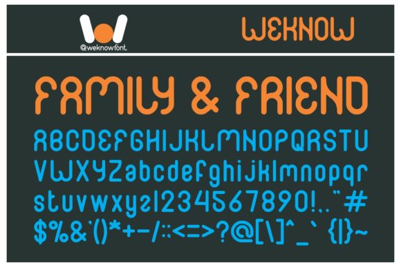 Family and Friend Font in Real Campaign Design