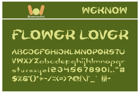Flower Lover: A Display Font for Campaign Creativity