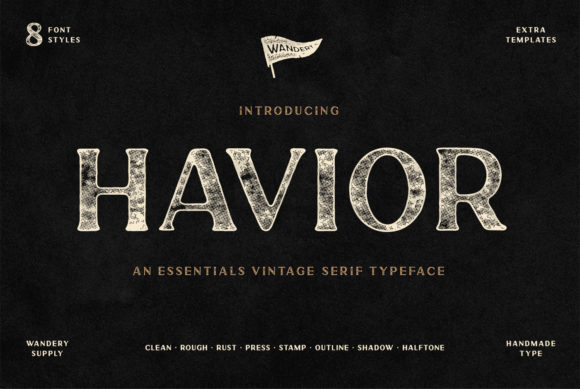 Havior Display Font for Bold Web Design