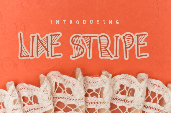 Line Stripe: A Versatile Display Font for Editorial Design
