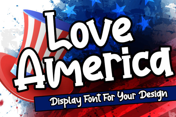 Love America Font for Editorial Design