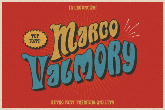Marco Valmory: A Bold Display Font for Crafters and Designers