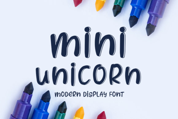 Mini Unicorn: A Playful Display Font for Digital Creativity