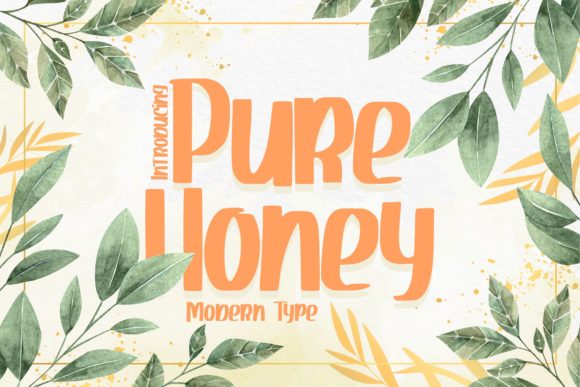Pure Honey Font for Editorial Design