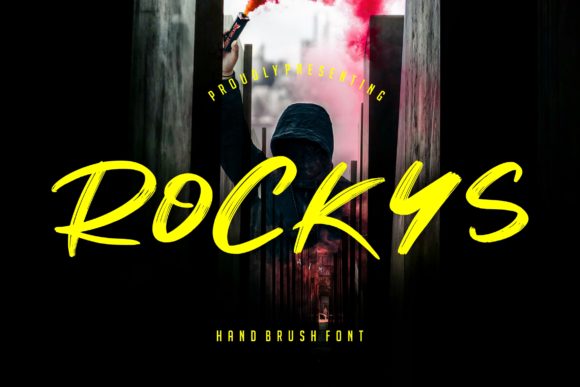 Rockys: A Bold Display Font for Handmade Creations