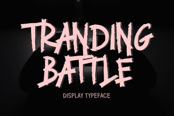 Tranding Battle: A Bold Display Font for Editorial Projects