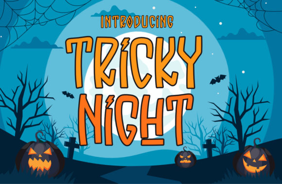 Tricky Night: A Playful Font for Handmade Creations
